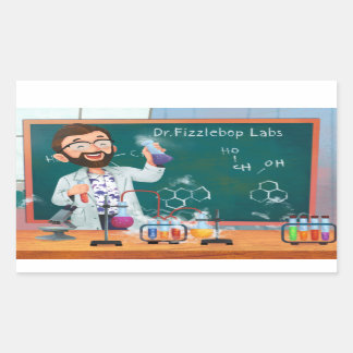 Adesivo Retangular Fizzlebop Labs