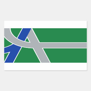 Adesivo Retangular Flag of Albany, Oregon