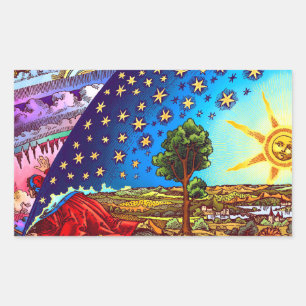 Adesivo Retangular Flammarion Dome Stickers