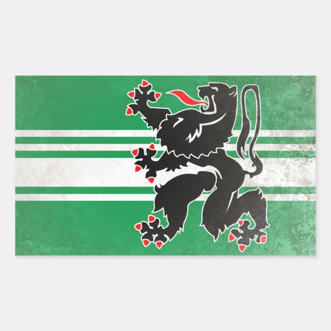 Adesivo Retangular Flandres Oriental (Frente)