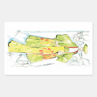 Adesivo Retangular Flor