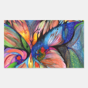 Adesivo Retangular Flor da terra dos sonhos