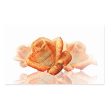 Flor de Rosa de Coral com Música em Folha