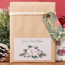 Adesivo Retangular Flores Rosa Magnólia em Sangue de Cheio