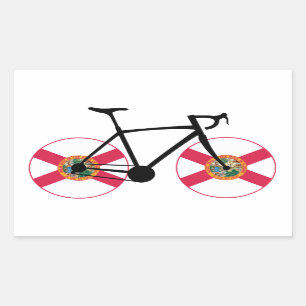 Adesivo Retangular Flórida Flag Cycling