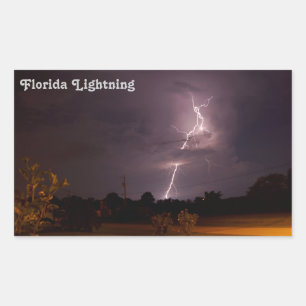 Adesivo Retangular Flórida Night Lightning Stickers