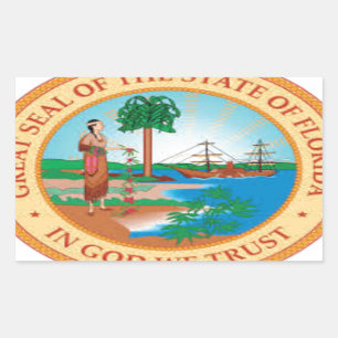 Adesivo Retangular FLORIDA Sate o selo