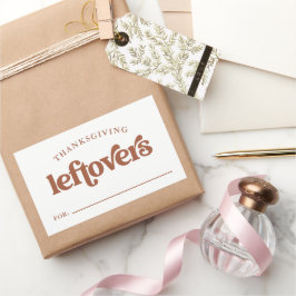 Adesivo Retangular Folhas de Ação de Graças | Boho e Retro