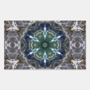 Adesivo Retangular Folk Mandala Classic Round Sticker