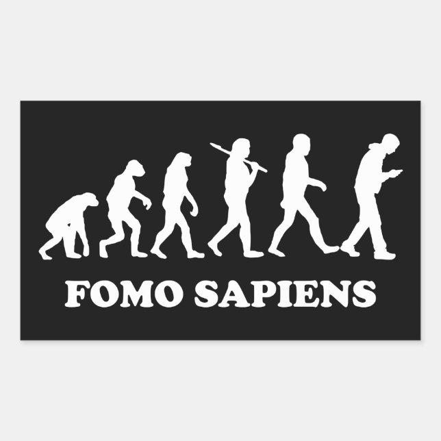 Adesivo Retangular Fomo Sapiens (Frente)
