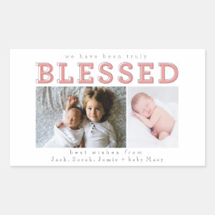 Adesivo Retangular fomos verdadeiramente abençoados