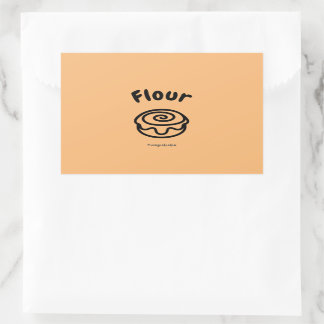 Adesivo Retangular Food Label Sticker