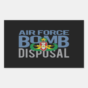 Adesivo Retangular Força aérea EOD mestre