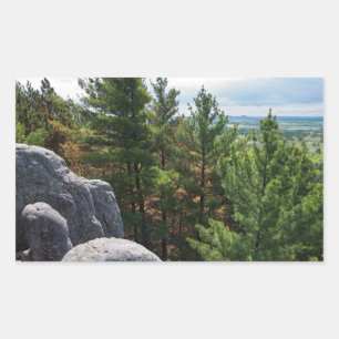 Adesivo Retangular Forest Valley Overlook em Castle Mound