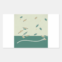 Adesivo Retangular Forest Whimsy sanfte Waldmagie