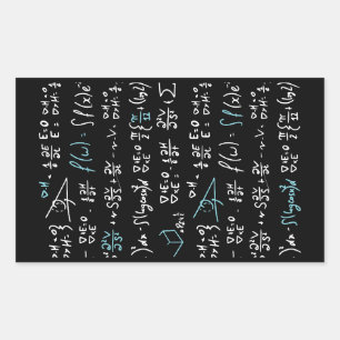 Adesivo Retangular Formações matemáticas professor de física