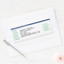 Adesivo Retangular Formato do Codificador do Bloco de Notas Programad