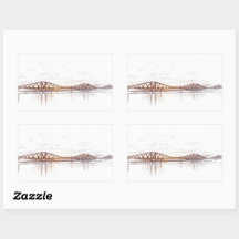 Forth Bridge Escócia Esboço Minimalista