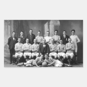 Adesivo Retangular Foto da Primeira Seleção Australiana de Futebol