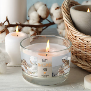 Adesivo Retangular Foto de Colagem Moderna Feliz Ação de Graças M