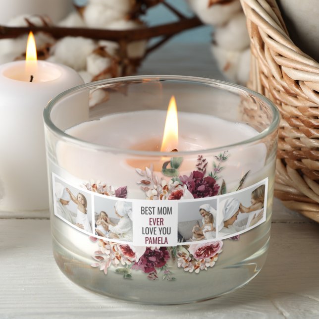 Adesivo Retangular Fotografias de Colagem Moderna: Melhor Presente da (Criador carregado)