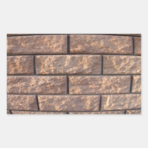 Adesivo Retangular Fragmento da parede dos grandes blocos de cimento
