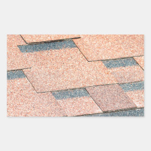 Adesivo Retangular Fragmento impermeável de uma coberta de um telhad