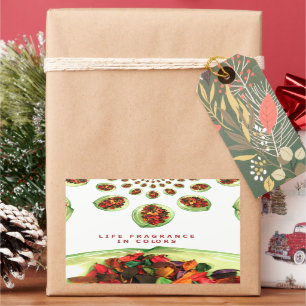 Adesivo Retangular Fragrância da vida: Mensagem Inspiracional Potpour