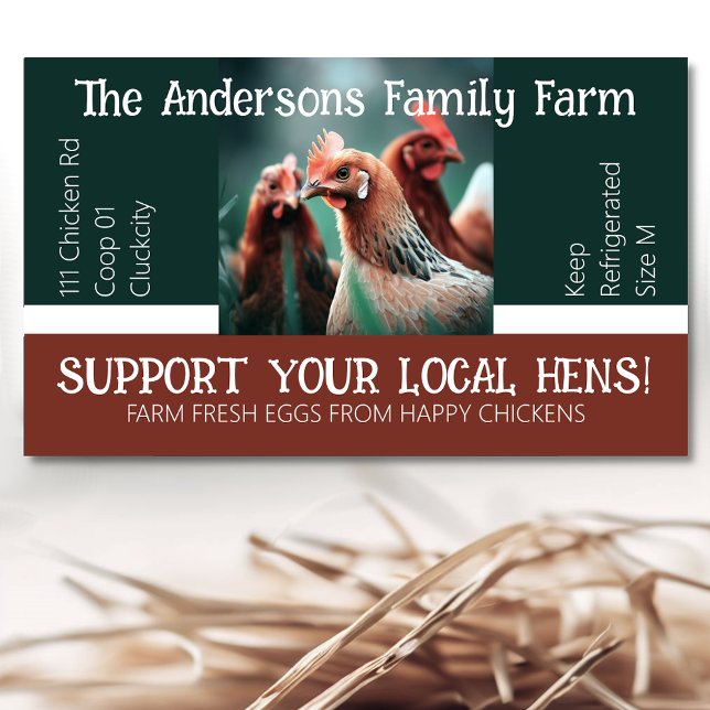 Adesivo Retangular Frango Personalizado De Encapsulamento De Embalage (Criador carregado)