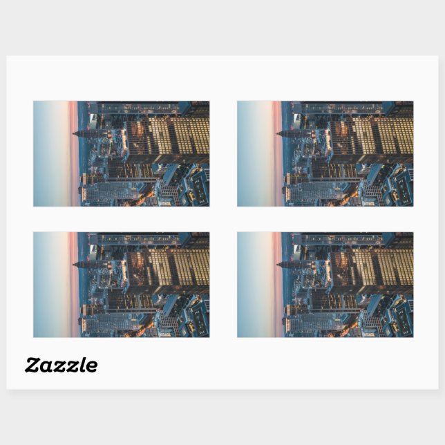 Adesivo Retangular Frankfurt Alemanha (Folha)