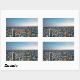 Adesivo Retangular Frankfurt am Main Alemanha