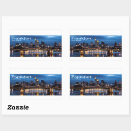 Adesivo Retangular Frankfurt am Main Alemanha