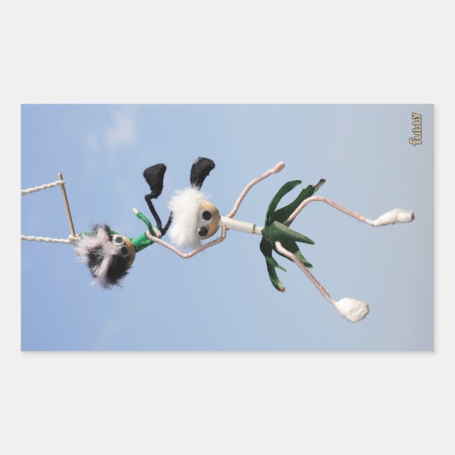 Adesivo Retangular Fubby krachten, Hang in There, I got you (Frente)