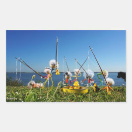 Adesivo Retangular Fubby's actief met het hengelspel.