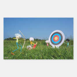 Adesivo Retangular Fubby's die aan het boog schieten zijn