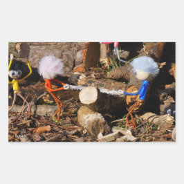 Adesivo Retangular Fubby's die hout zagen.