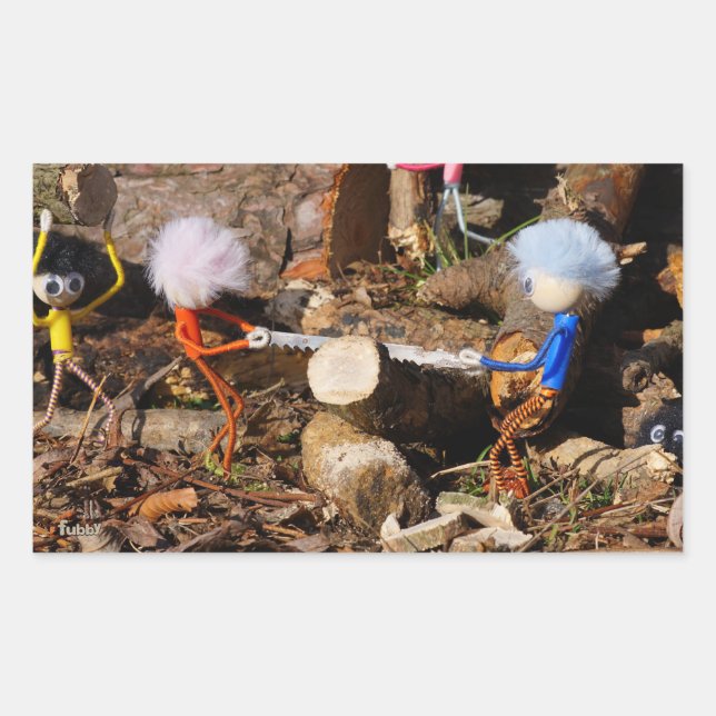 Adesivo Retangular Fubby's die hout zagen. (Frente)