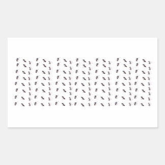 Adesivo Retangular Fugas felizes - formiga #1