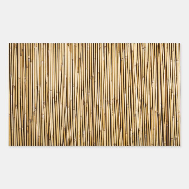 Adesivo Retangular Fundo Bamboo Zen Natural Modelo Personalizado (Frente)