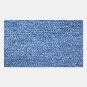 Adesivo Retangular Fundo Blue Jean Denim