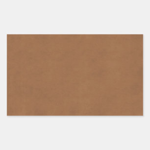 Adesivo Retangular Fundo de couro do papel de pergaminho de Brown do
