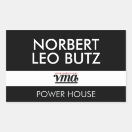 Adesivo Retangular Fundo preto VMA JBHS com fonte de TODOS os BONÉS b