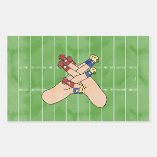 Adesivo Retangular Futebol ASL Art Sticker