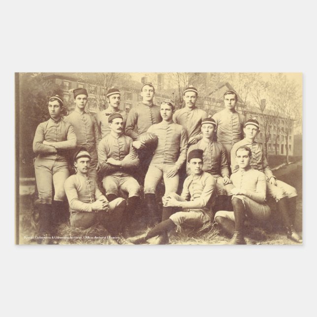 Adesivo Retangular Futebol UMass 1888 (Frente)