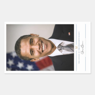 Adesivo Retangular Gabinete do Presidente Eleitor Barack Obama