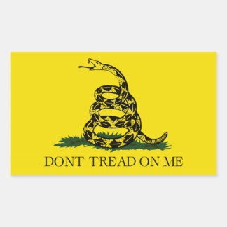 Adesivo Retangular Gadsen Flag