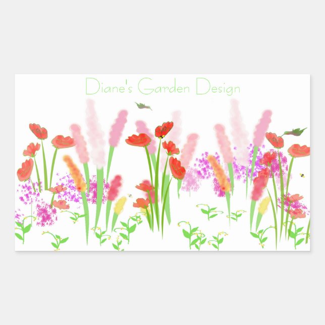 Adesivo Retangular Garden Sticker (Frente)