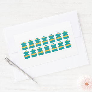 Adesivo Retangular Garrafa de água hidratada