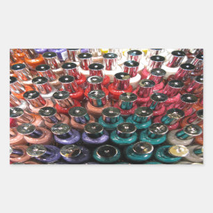 Adesivo Retangular Garrafas do verniz para as unhas