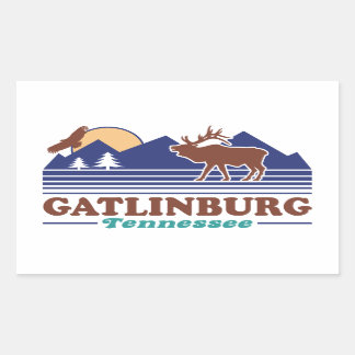 Adesivo Retangular Gatlinburg Tennessee